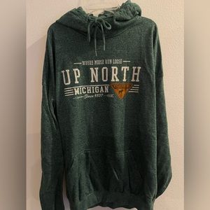 Up North Michigan green sweatshirt